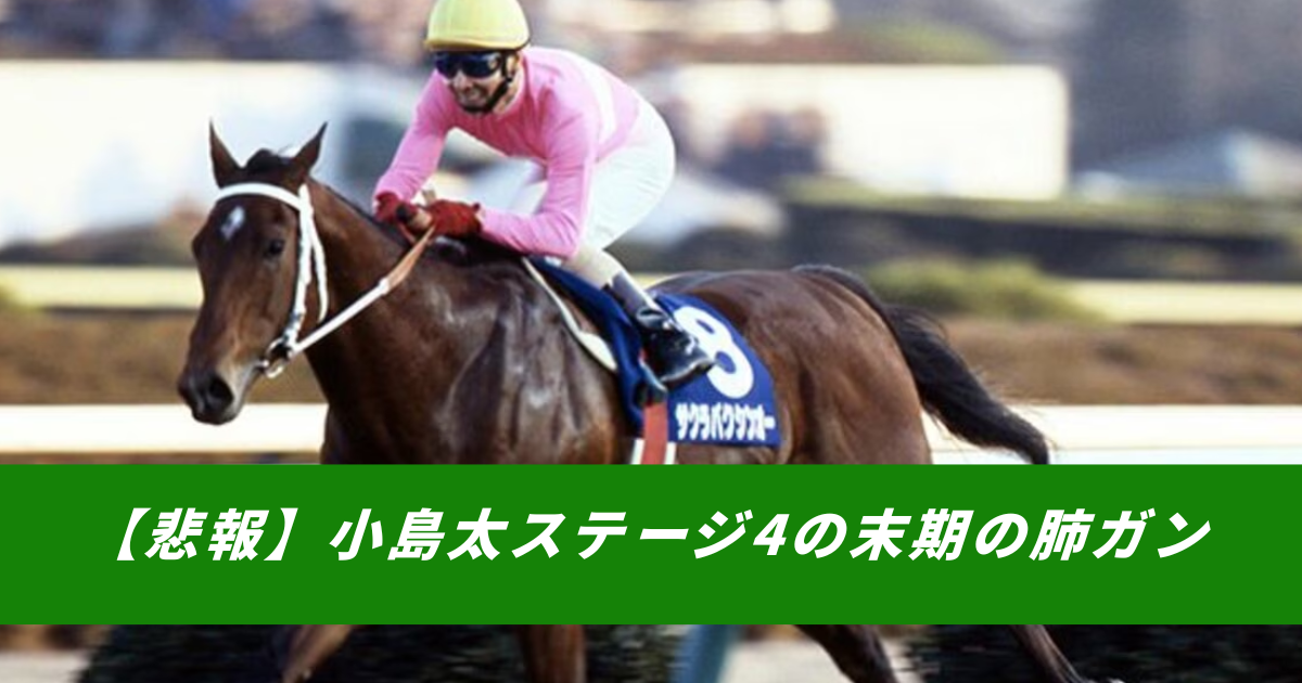 【競馬まとめサイト】小島太末期肺ガンステージ４小島太調教師サクラバクシンオー