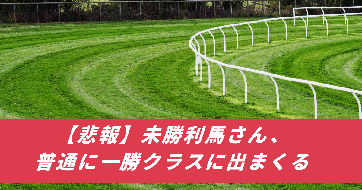 【競馬まとめサイト】未勝利馬一勝クラス
