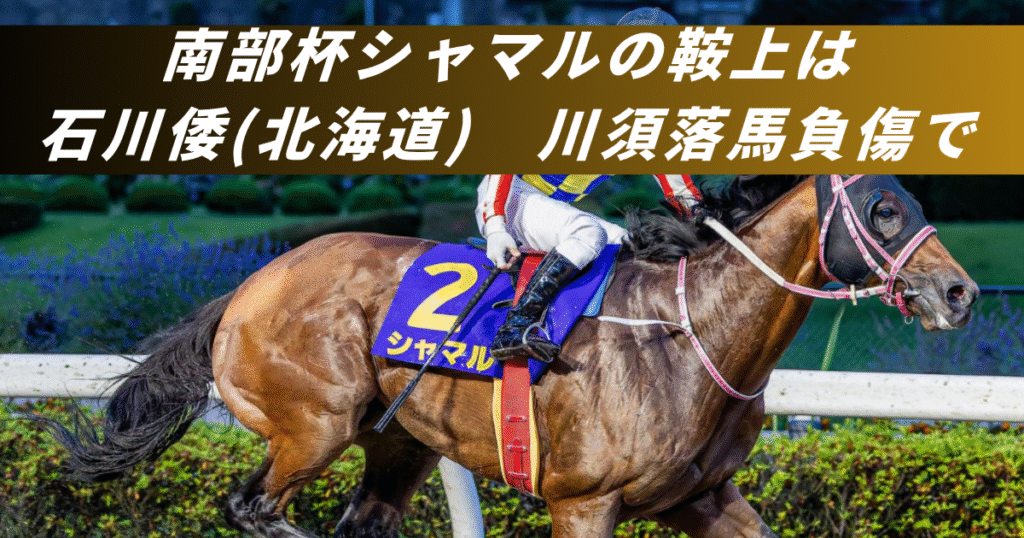【競馬まとめサイト】シャマル南部杯石川倭ジョッキー川須栄彦落馬【５ちゃんねる２ちゃんねるニュース】