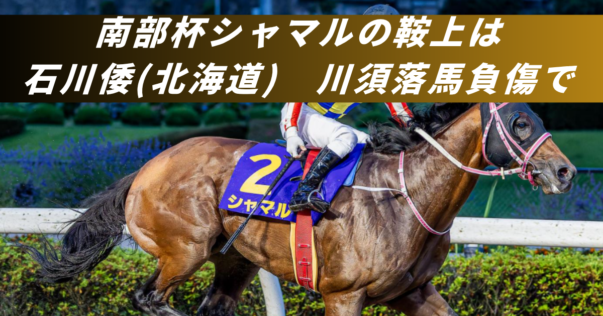 【競馬まとめサイト】シャマル南部杯石川倭ジョッキー川須栄彦落馬【５ちゃんねる２ちゃんねるニュース】